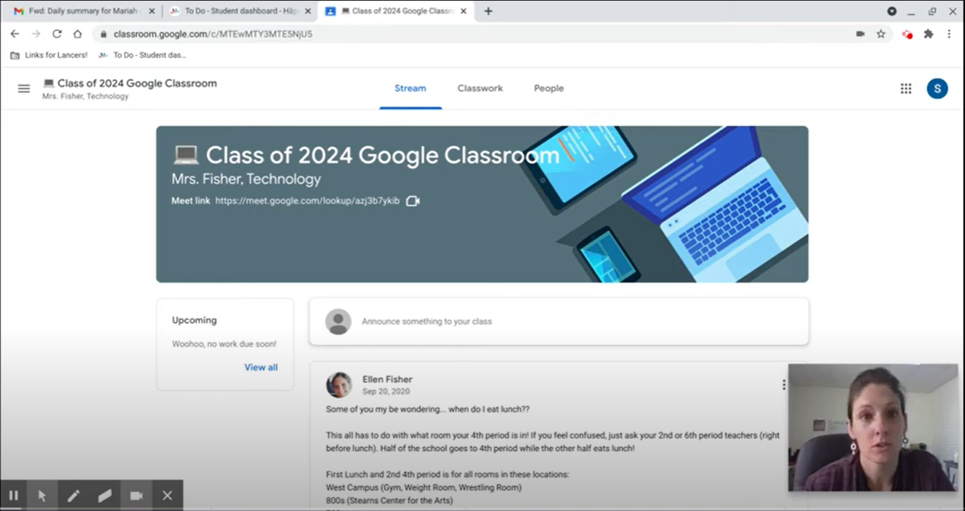 Google Classroom Guide website screenshot
