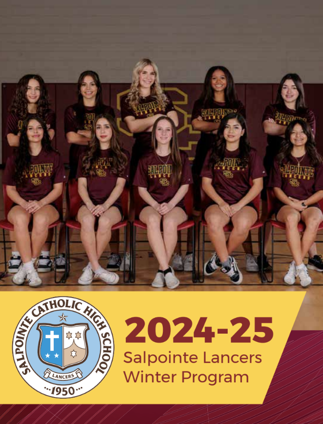 Winter Sports Program photo with girls wrestling on cover