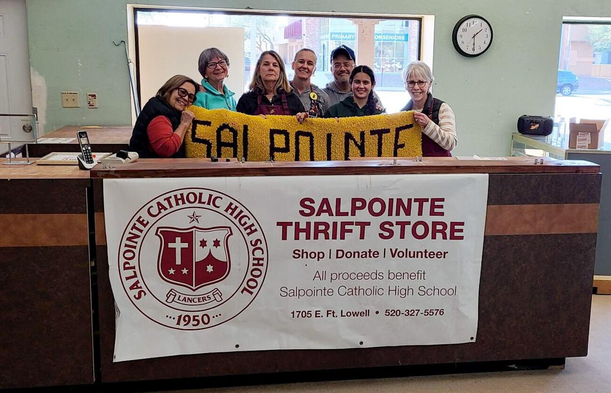 Thrift Shop volunteers behind counter